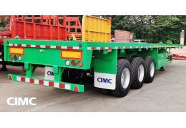 CIMC 3 Axle 40 Foot Flatbed Tractor Trailer will be sent to Namibia