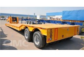 CIMC 2 Line 4 Axle Removable Gooseneck Lowboy Trailer will be sent to Mauritius