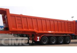 4 Axle 50Ton Rock End Dump Semi Trailer will be sent to Ghana Tema