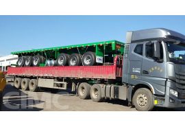 CIMC 12m 3 Axle 40Ft Flatbed Semi Trailer is ready for Mauritius