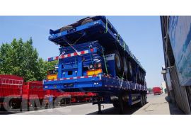 CIMC 3 Axle Bulk Cargo Side Wall Semi Trailer will be sent to Madagascar Tamatave