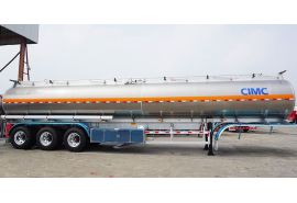 CIMC 3 Axle 50000L Aluminum Tanker Trailer for Sale in Costa Rica