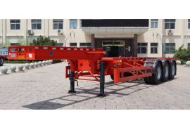 CIMC 3 Axle 20 Ft Gooseneck Container Chassis Trailer is gonna export to Tanzania