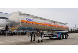 CIMC Tri Axle 45000 Liters Aluminum Diesel Tanker Trailer is ready sent to Mozambique