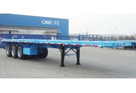CIMC 3 Axle 40 Foot Flatbed Semi Trailer will sent to Zimbabwe Harare