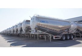 A Set of CIMC 3 Axle 40 Ton Pneumatic Dry Bulk Trailer will export to Cameroon
