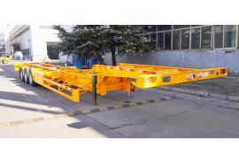 CIMC 40ft Skeleton Container Semi Trailer will export to Mauritius