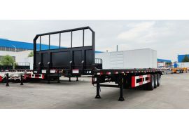 CIMC 3 Axles 40ft Flatbed Semi Trailer with Front Wall is gonna ship to Zimbabwe Harare