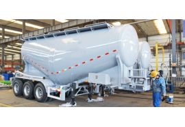 CIMC 60 Ton Cement Dry Bulk Tanker Trailer will export to Jamaica