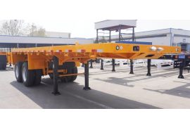 CIMC 2 Axle 20 Foot Flatbed Trailer will export to Jamaica