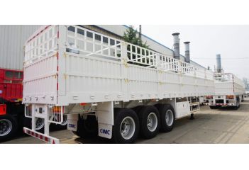 CIMC Tri Axle Fence Semi Trailer 50 Tons will sent to Sudan