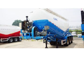 CIMC 3 Axle Pneumatic Dry Bulk Cement Tanker Trailer will export to Uruguay 