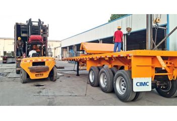 CIMC 40 FT Container Flatbed Trailer will be sent to Congo