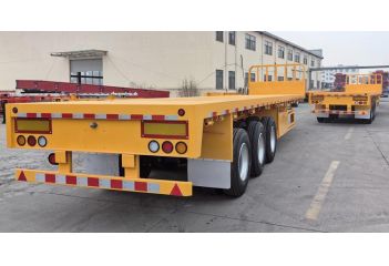 CIMC Tri Axle Trailer Flatbed will be sent to Guam