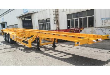 CIMC Tri Axle Container Chassis Trailer will be sent to Taiwan