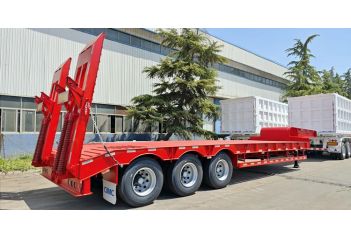 CIMC 3 Axle Semi Lowbed Trailer will be sent to Madagascar