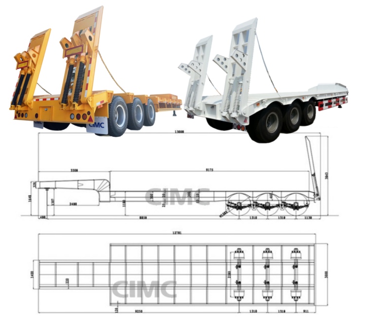What are the Different Types of Low Bed Trailers? - CIMC Low Bed Trailer for Sale