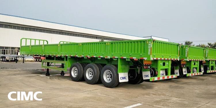 CIMC Tri Axle Drop Side Trailer will be sent to Zambia