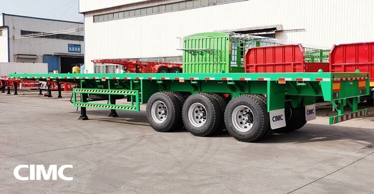 CIMC 3 Axle Flatbed Tractor Trailer will be sent to Namibia