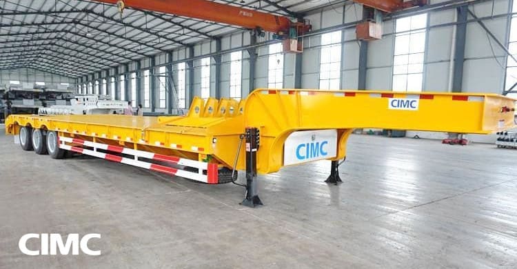 CIMC Tri Axle 60 Ton Low Bed Trailer will be sent to Malaysia