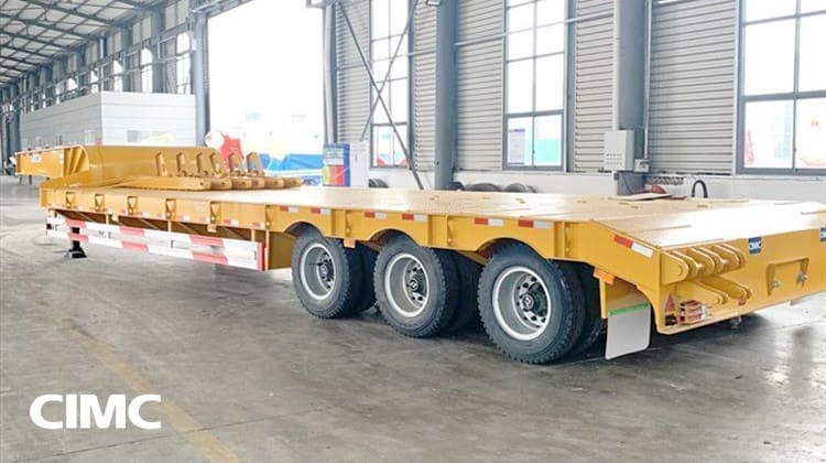 CIMC Tri Axle 60 Ton Low Bed Trailer will be sent to Malaysia