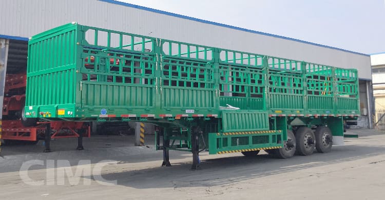 CIMC 3 Axle 50 Ton Livestock Trailer is ready for shipping to Zimbabwe
