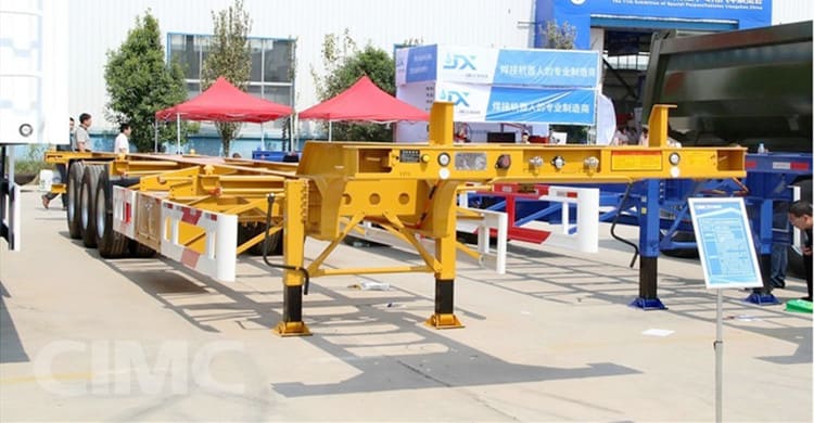 CIMC 3 Axle Shipping Container Chassis Trailer is Ready for Nigeria