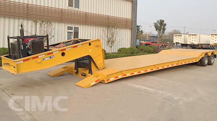 CIMC 2 Line 4 Axle Removable Gooseneck Trailer will be sent to Mauritius