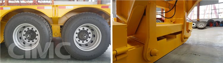Details of CIMC 2 Line 4 Axle Removable Gooseneck Trailer 