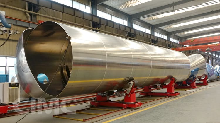 CIMC Aluminum Fuel Tanker Trailer in producing
