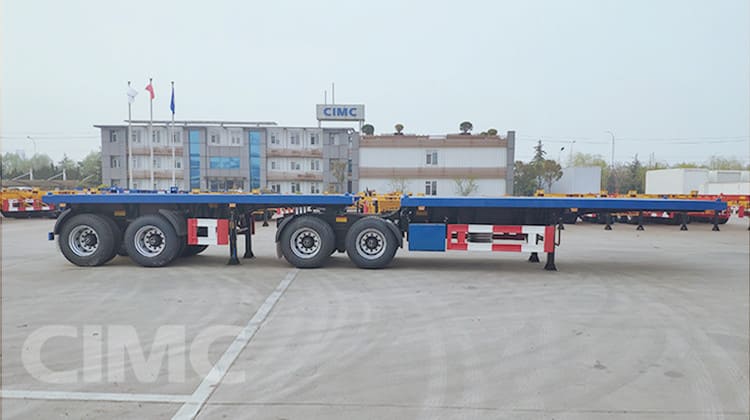 CIMC 4 Axle 20Ft Superlink Flat Deck Trailer will be Sent to Gabon