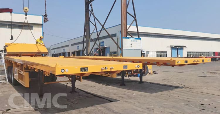  CIMC Tri Axle 40 Foot Flatbed Trailer