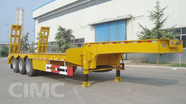 CIMC New 3 Axle 40 Ton Lowbed Truck Trailer will be sent to Guyana 