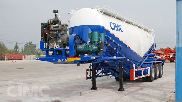 CIMC 3 Axle 35CBM Bulk Cement Powder Tankers Truck is Ready for Mali