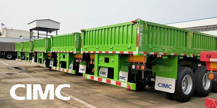  CIMC Tri Axle Drop Side Trailer for sale in Zambia