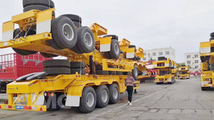 CIMC 3 Axle Shipping Container Chassis Trailer is Ready for Nigeria
