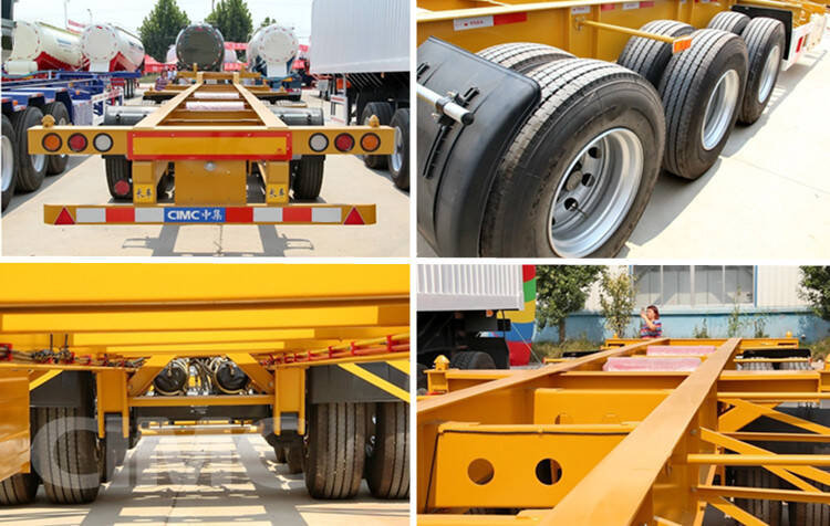 Details of CIMC 3 Axle Shipping Container Chassis Trailer