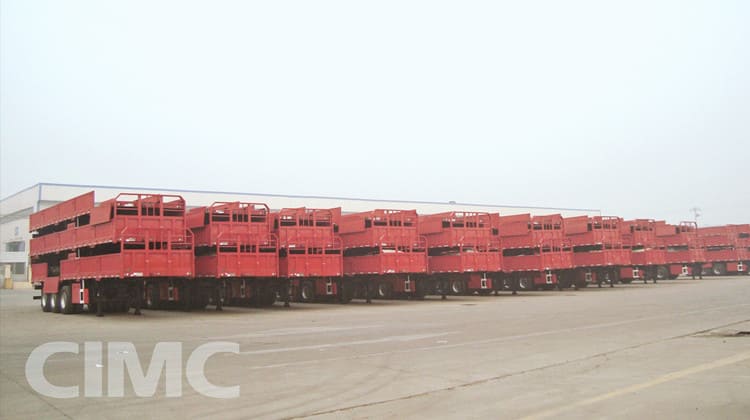 CIMC 3 Axle 40 Ton Sidewall Trailer will be sent to Algeria
