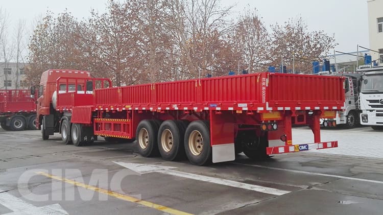 CIMC 3 Axle 40 Ton Side Wall Trailer will be sent to Algeria