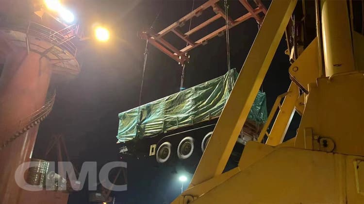 CIMC 3 Axle 35CBM Tractor Tipper Semi Trailer will be shipped to malawi
