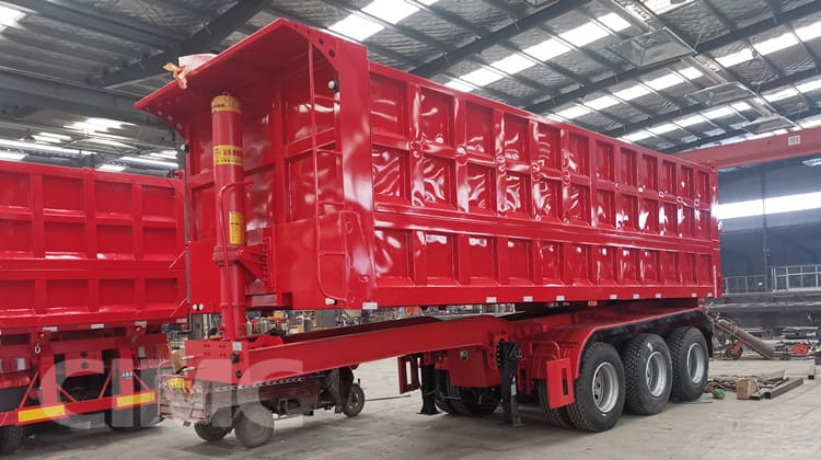 CIMC 3 Axle 35CBM Tractor Tipper Semi Trailer is under producting