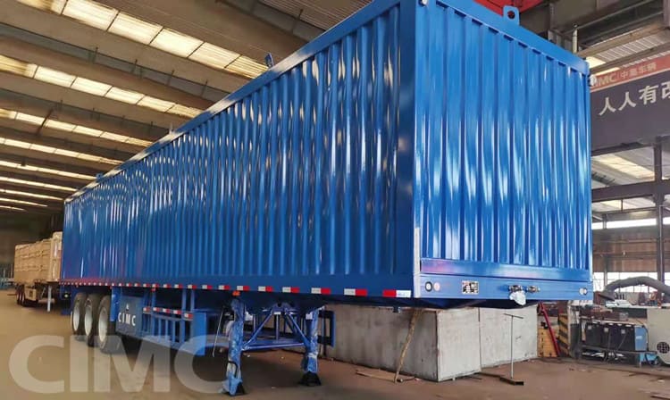 3 Axle 60 Ton Van Cargo Box Semi Trailer will be Shipped to Congo