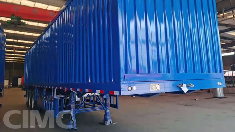 3 Axle 60 Ton Van Cargo Box Semi Trailer will be Shipped to Congo