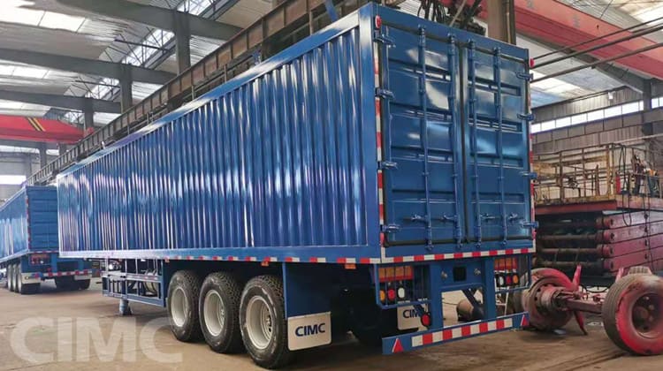 3 Axle 60 Ton Van Cargo Box Semi Trailer will be Shipped to Congo