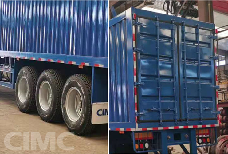 3 Axle 60 Ton Van Cargo Box Semi Trailer will be Shipped to Congo