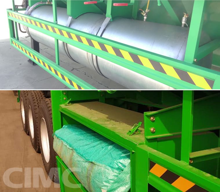 CIMC 12m 3 Axle 40Ft flatbed semi trailer for sale in Mauritius