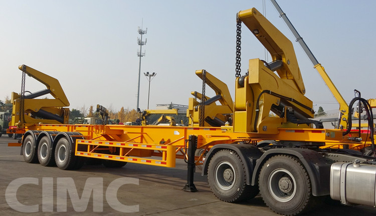 37Ton 40Ft Side Lift Container Truck Trailer Transport
