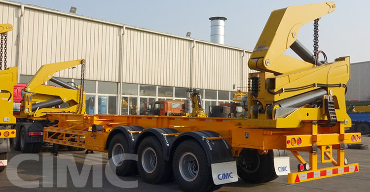 37Ton 40Ft Side Lift Container Truck Trailer Transport