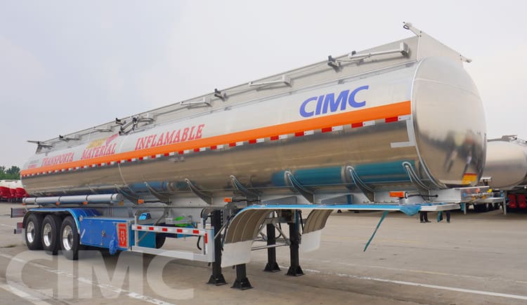 Tri Axle 45000Liters Aluminum Fuel Semi Tanker Trailer for Sale in Papua New Guinea