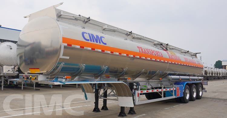 Tri Axle 45000Liters Aluminum Fuel Semi Tanker Trailer for Sale in Papua New Guinea